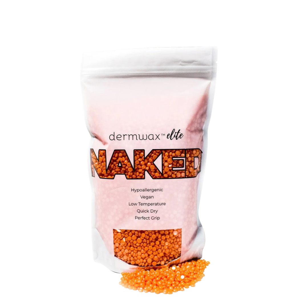 Dermwax Elite NAKED Shimmer Coral Hard Wax Beads