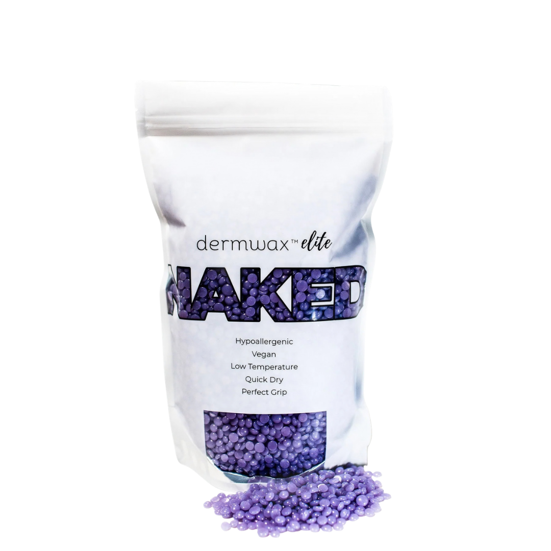 Dermwax Elite NAKED Sparkle Lilac Hard Wax Beads