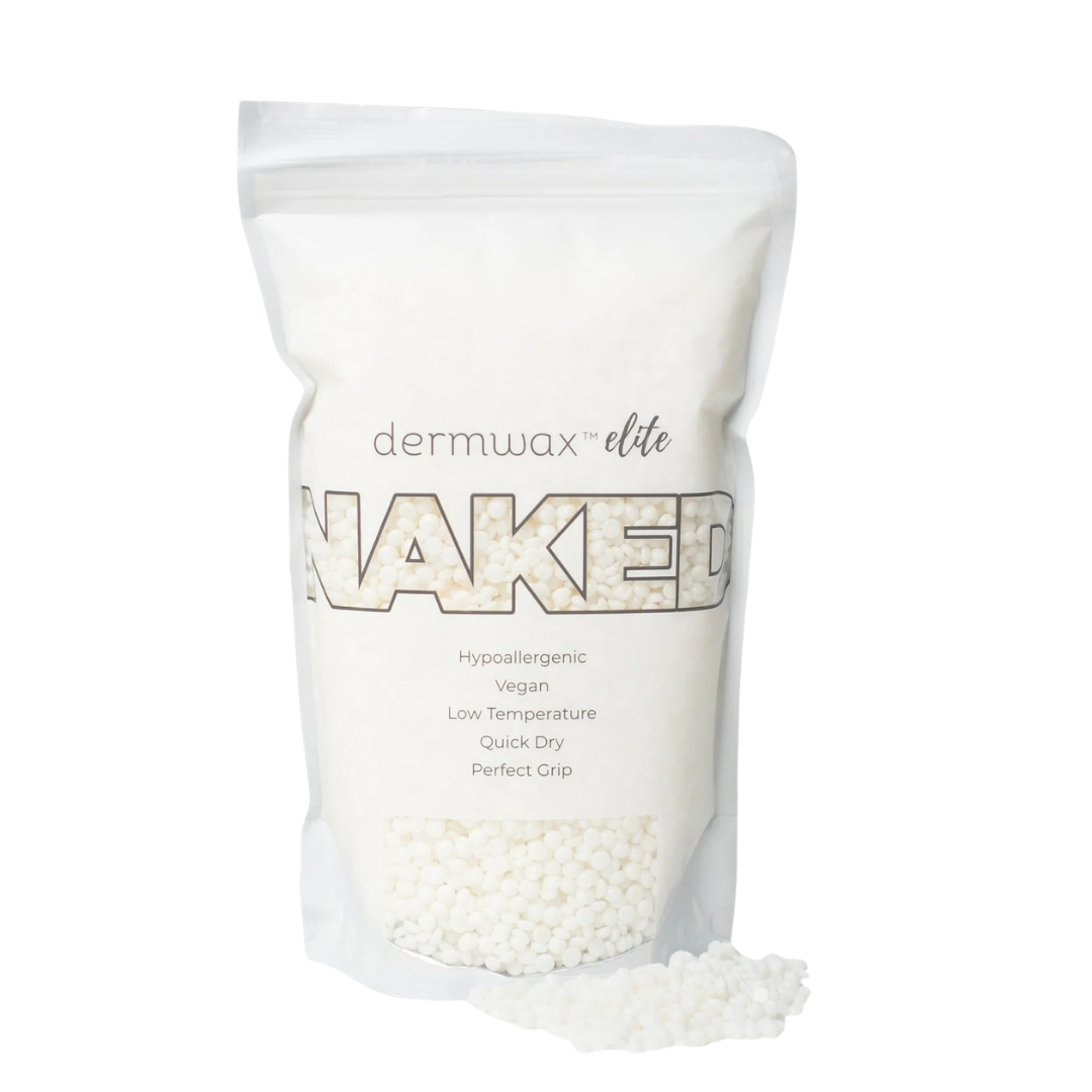 Dermwax Elite NAKED Shimmer Clear Hard Wax Beads